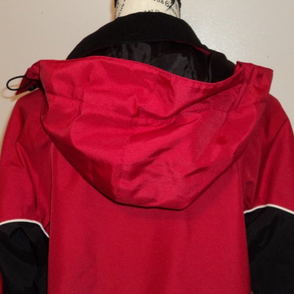Pacific Trail Women's Small Jacket Coat Winter Ski Lined Red Black Pockets Zip - Picture 7 of 10